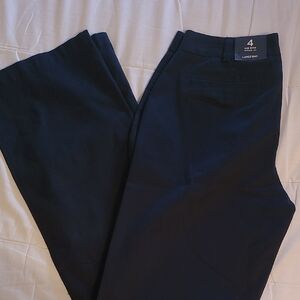 NWT Land's End Navy Blue Mid Rise Pants SZ 4